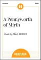 A Pennyworth of Mirth SATB choral sheet music cover